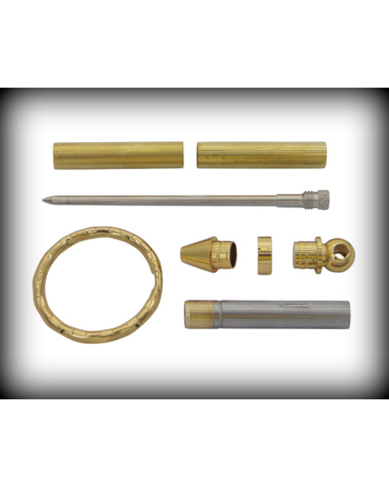 Brass Tube - Mini Key Ring Pen Kit