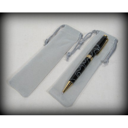 Velvet Pen Bags - Grey