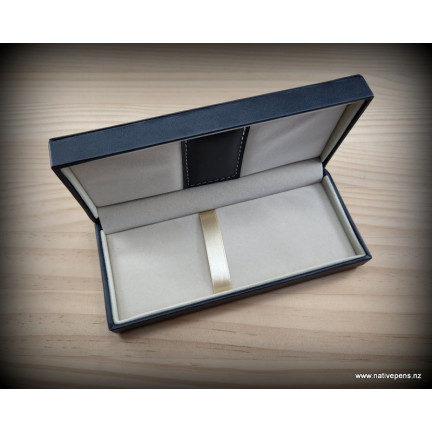 Leather Pen Box - Black