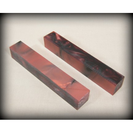 Acrylic Blank - Carmine and Black Line
