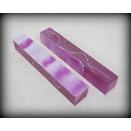 Acrylic Blank - Orchid and White Line