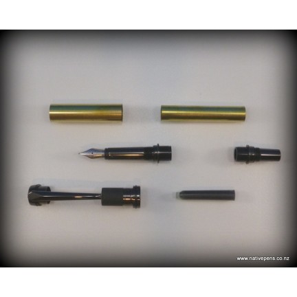 JR Gentlemans II Fountain Pen Kit - Gun-metal Grey
