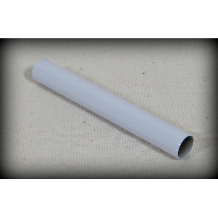 7mm Brass Tube - White Enamel