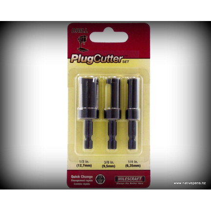 Milescraft 3 Piece Plug Cutter Set